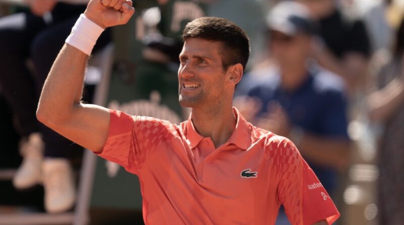 Novak Djokovic at French Open