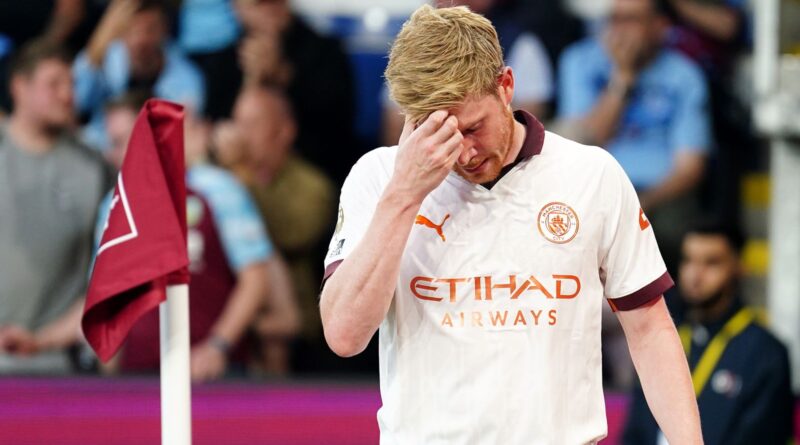 Kevin De Bruyne: Man City midfielder out for up to four months and may need surgery on Achilles tendon